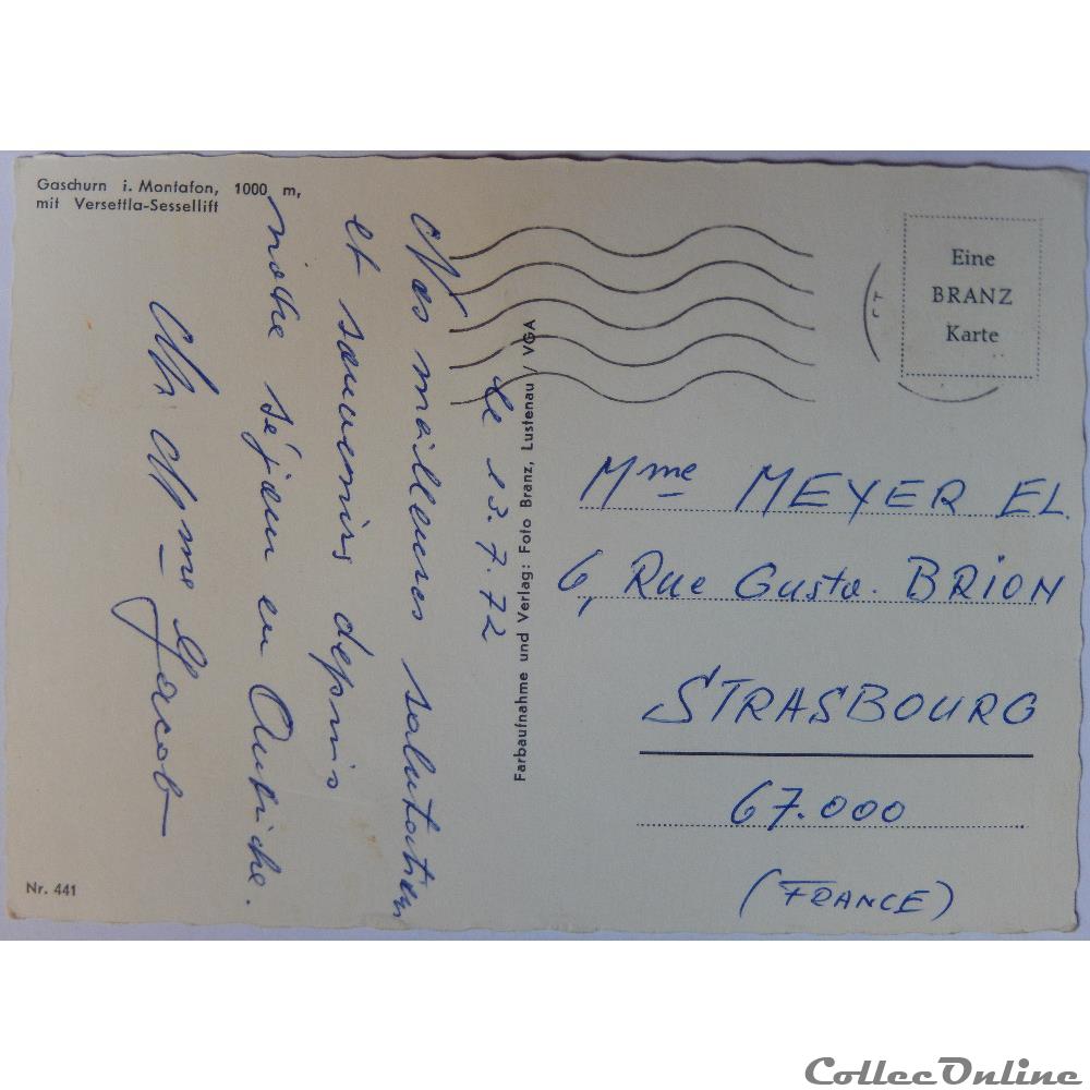CPA d'Autriche, Vorarlberg, Gaschurn carte postale europe provence cote d azur cpa autriche vorarlberg gaschurn