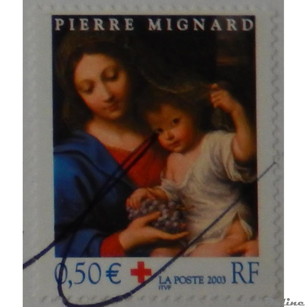timbre france 03620 pierre mignard la vierge a la grappe 0 50 de 2003