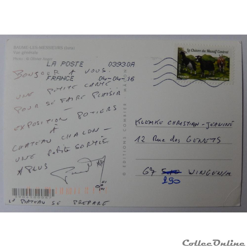 CP du Jura, Baume-les-Messieurs carte postale france franche comte cp du jura baume les messieurs