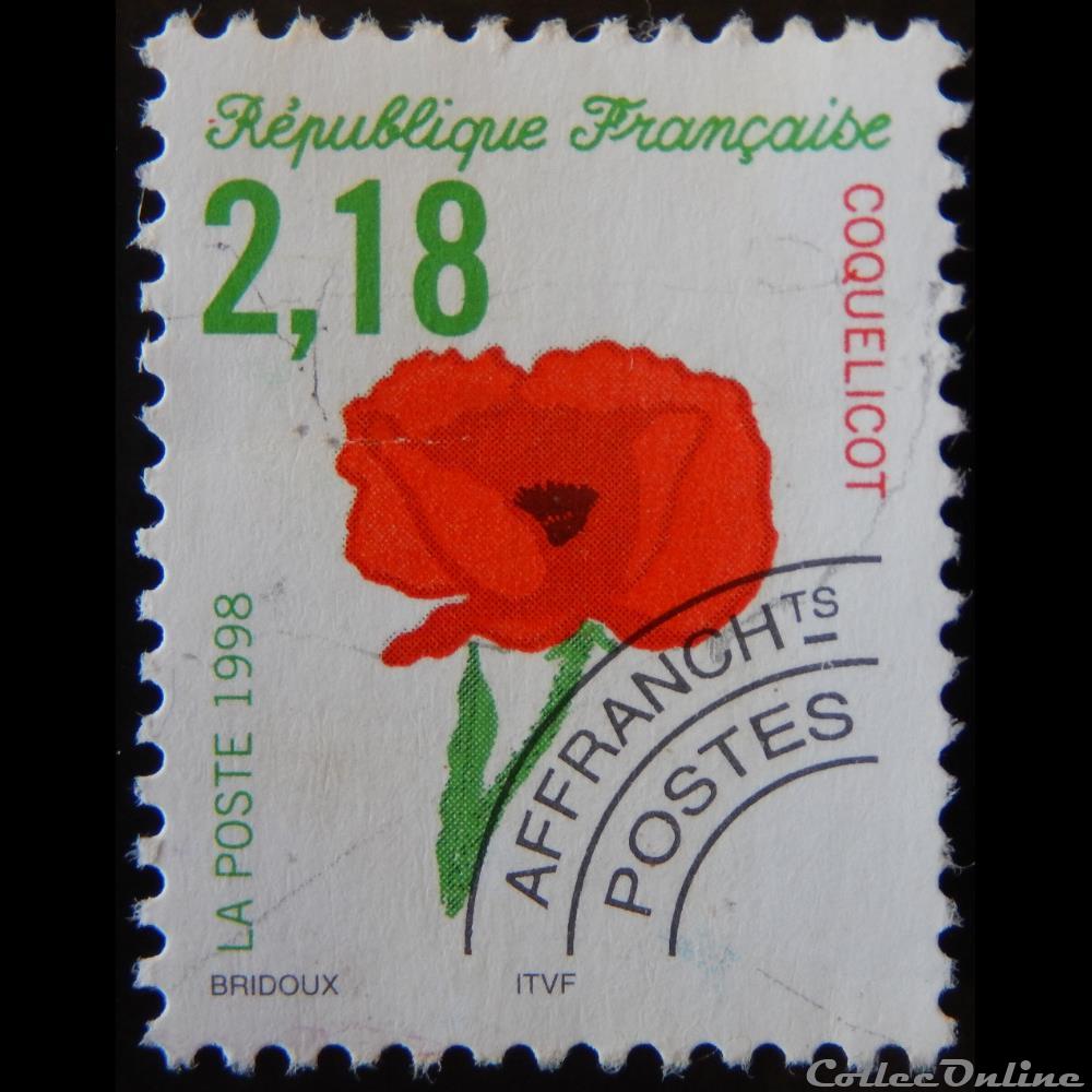 PO0241 Fleurs sauvages préoblitéré 2.18F timbre france po0241 fleurs sauvages preoblitere 2 18f