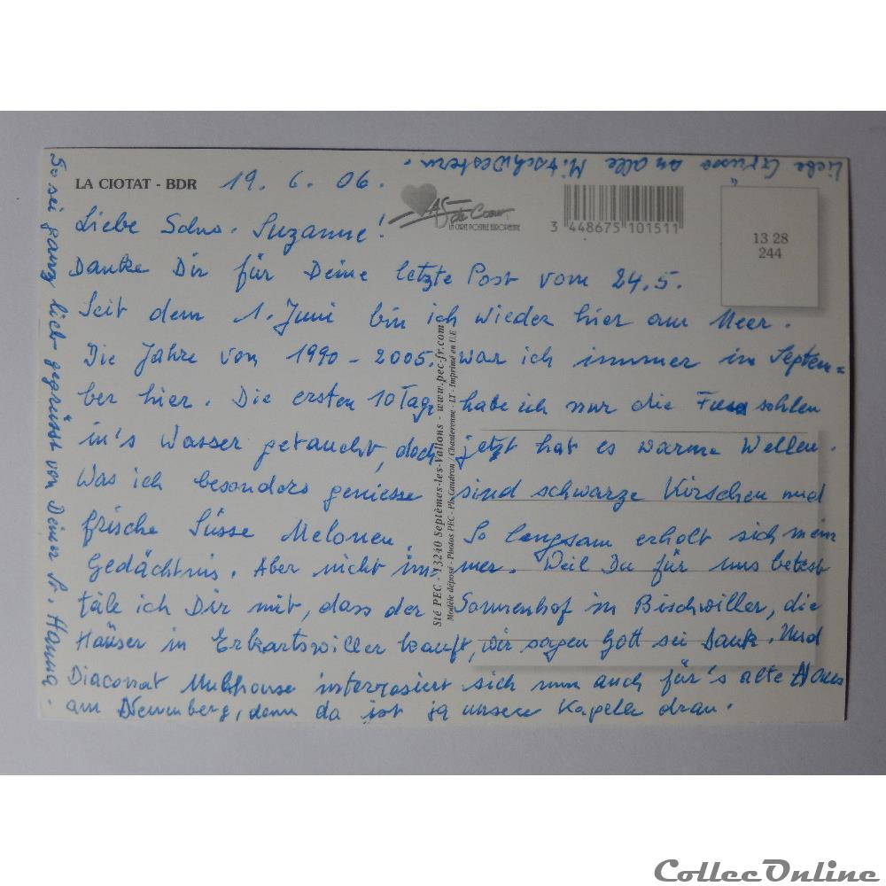 carte postale france provence cote azur cp des bouches du rhone la ciotat