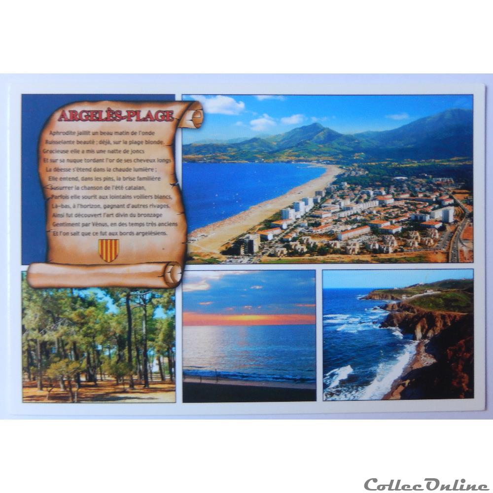 CP des Pyrénées-Orientales, Argelès-Plage carte postale france midi cp des pyrenees orientales argeles plage