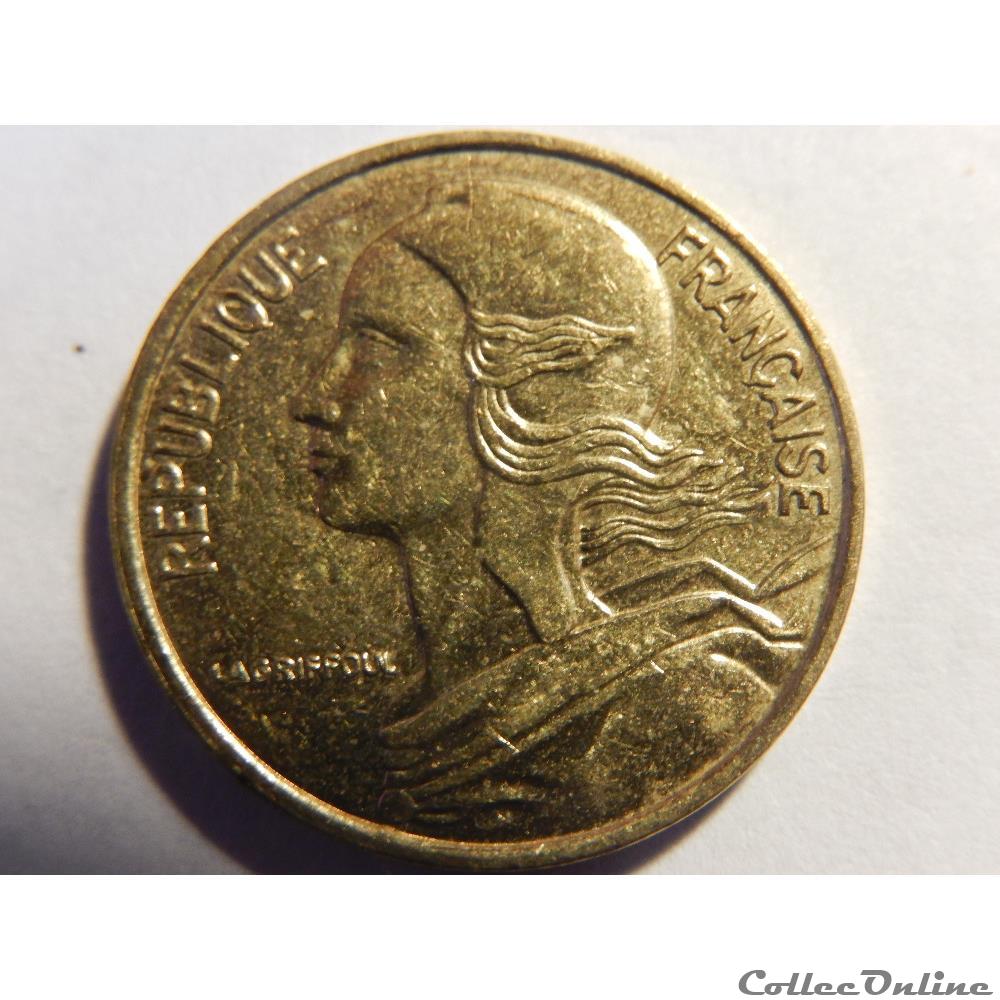 monnaie france moderne 5 centimes marianne 1996 4 plis