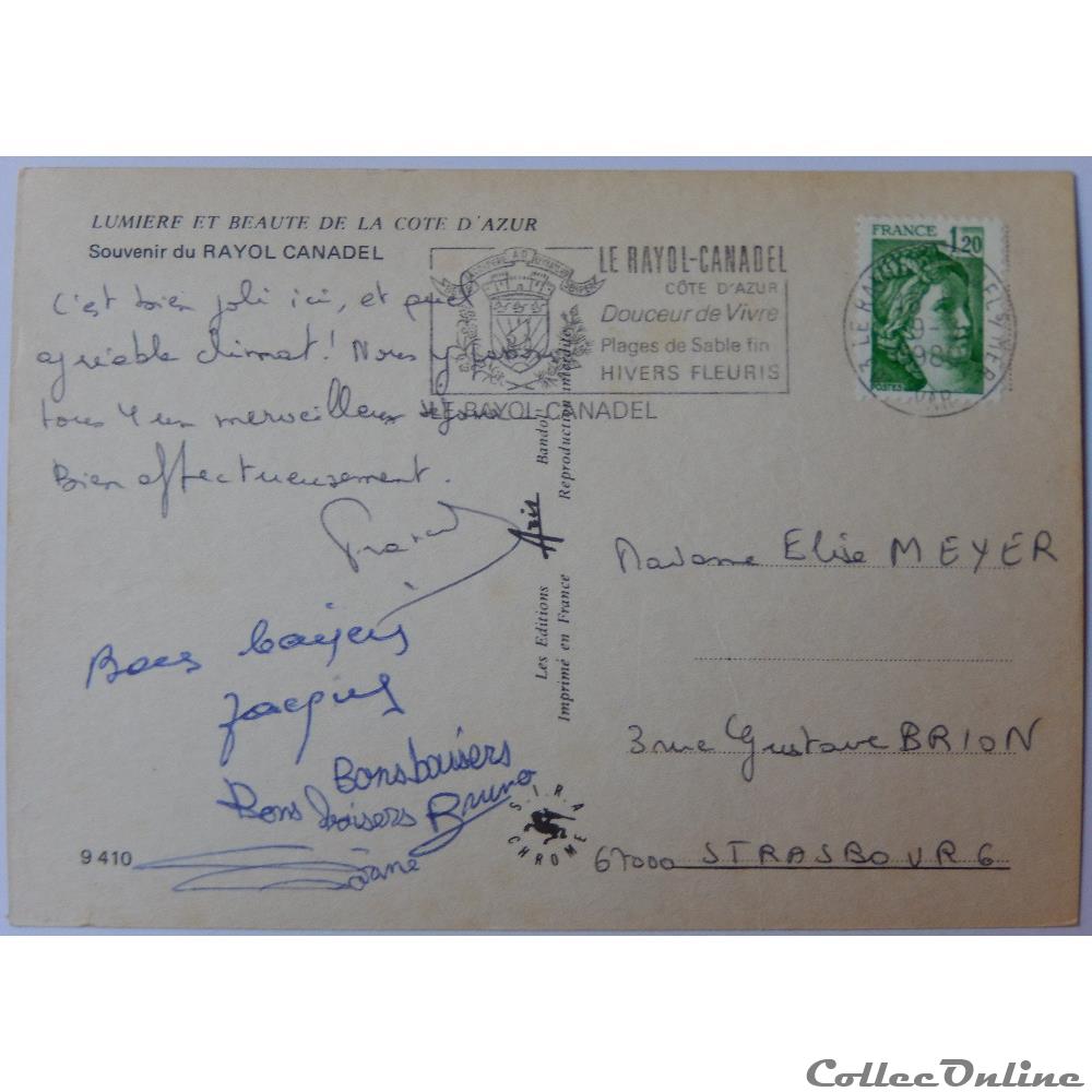 carte postale france provence cote azur cp du var le rayol canadel