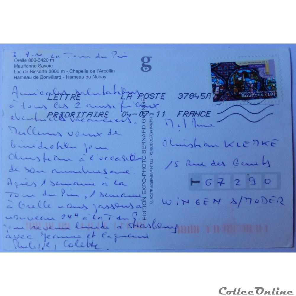 carte postale france rhone alpe cp de savoie orelle