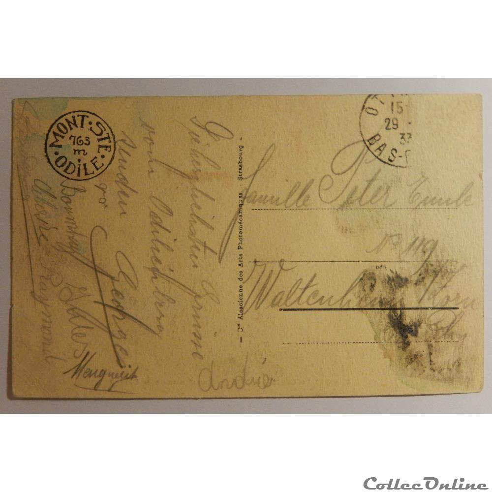 CPA du Mont Sainte-Odile, Bas-Rhin carte postale france alsace cpa du mont sainte odile bas rhin