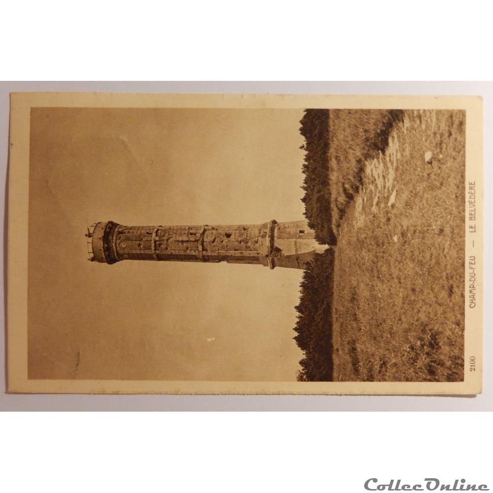 carte postale france alsace cpa du champ du feu le belvedere bas rhin
