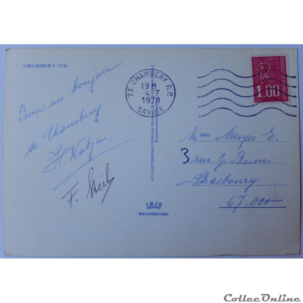 CP de Savoie, Chambéry carte postale france rhone alpe cp de savoie chambery