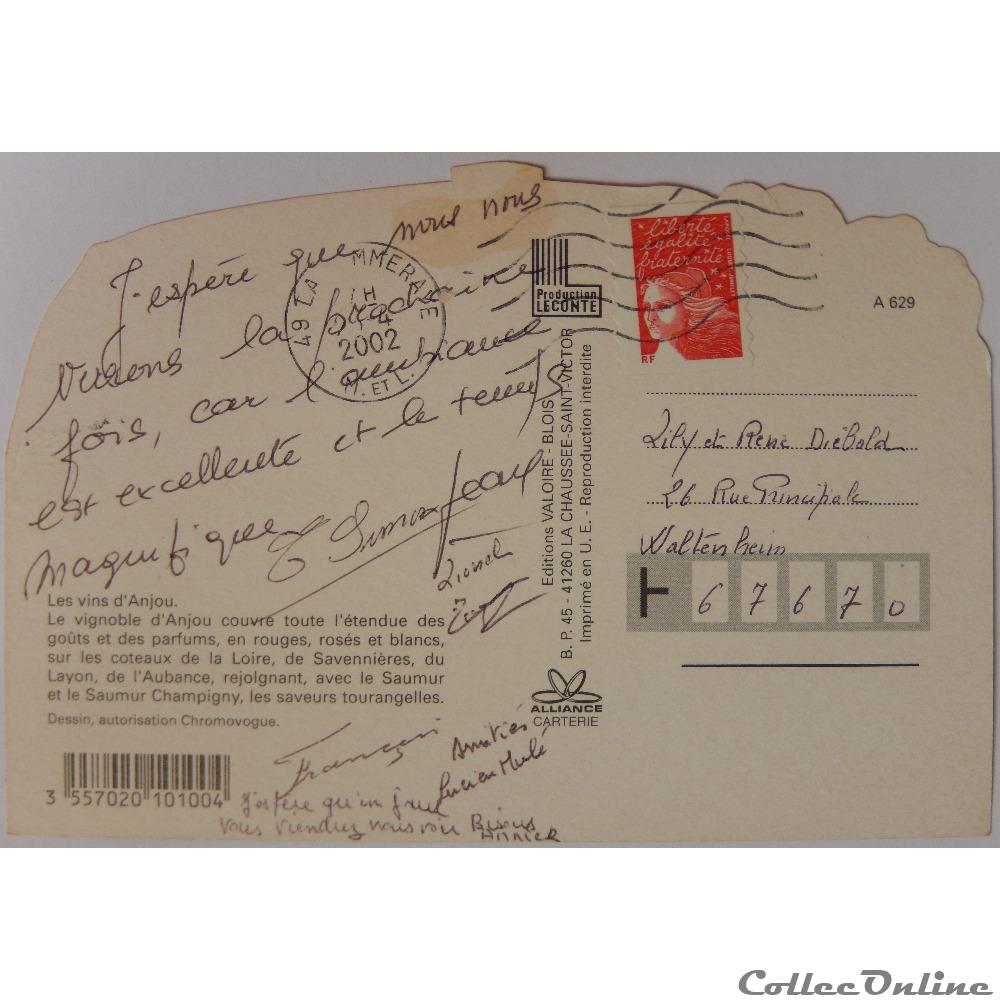 carte postale france pay de la cp du maine et loire