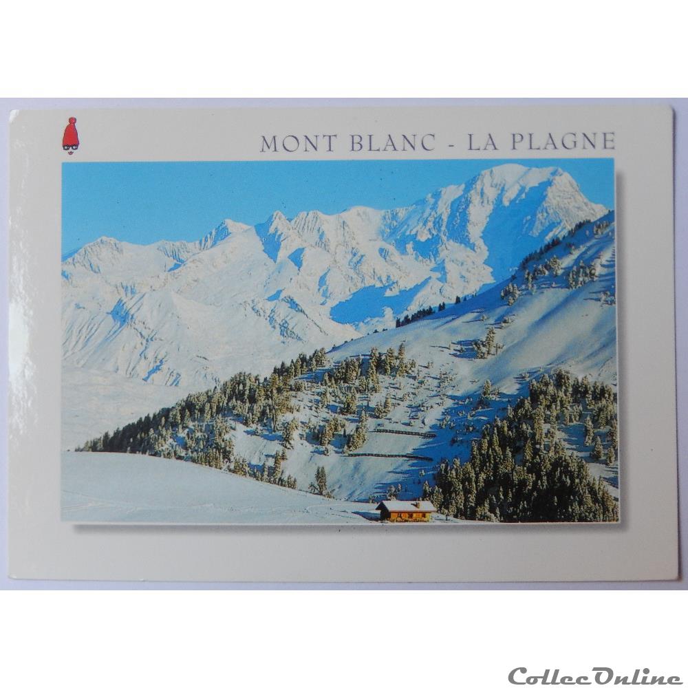 carte postale france rhone alpe cp de savoie le mont blanc vue de la plagne
