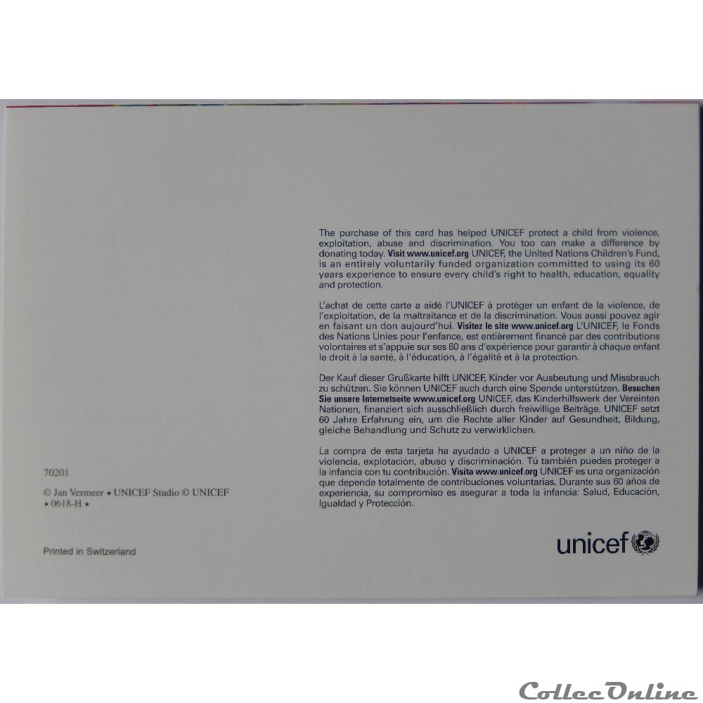 carte postale alsace cp unicef