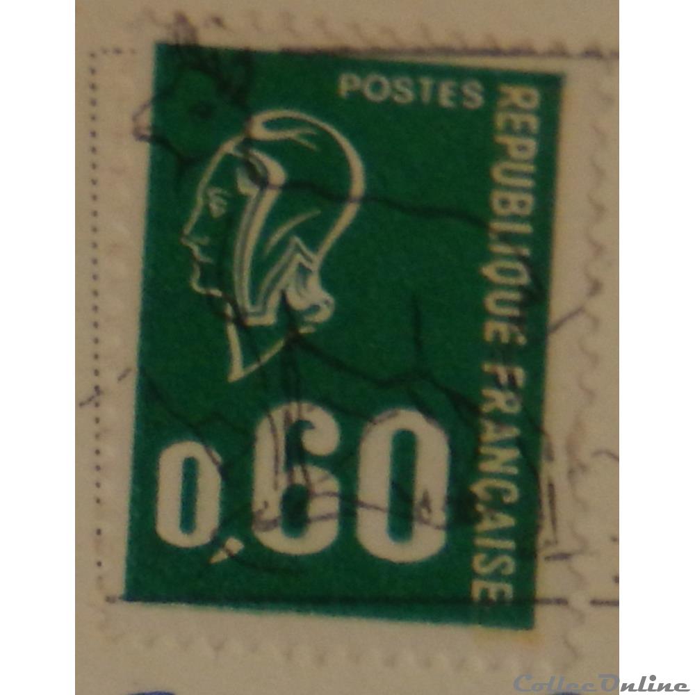 01814 Marianne de Béquet - 60c vert de 1974 2 timbre france 01814 marianne de bequet 60c vert de 1974