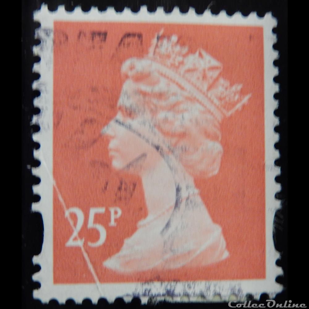 Royaume-Uni 01710 reine Elisabeth II 25p de 1993 timbre europe royaume uni 01710 reine elisabeth ii 25p de 1993