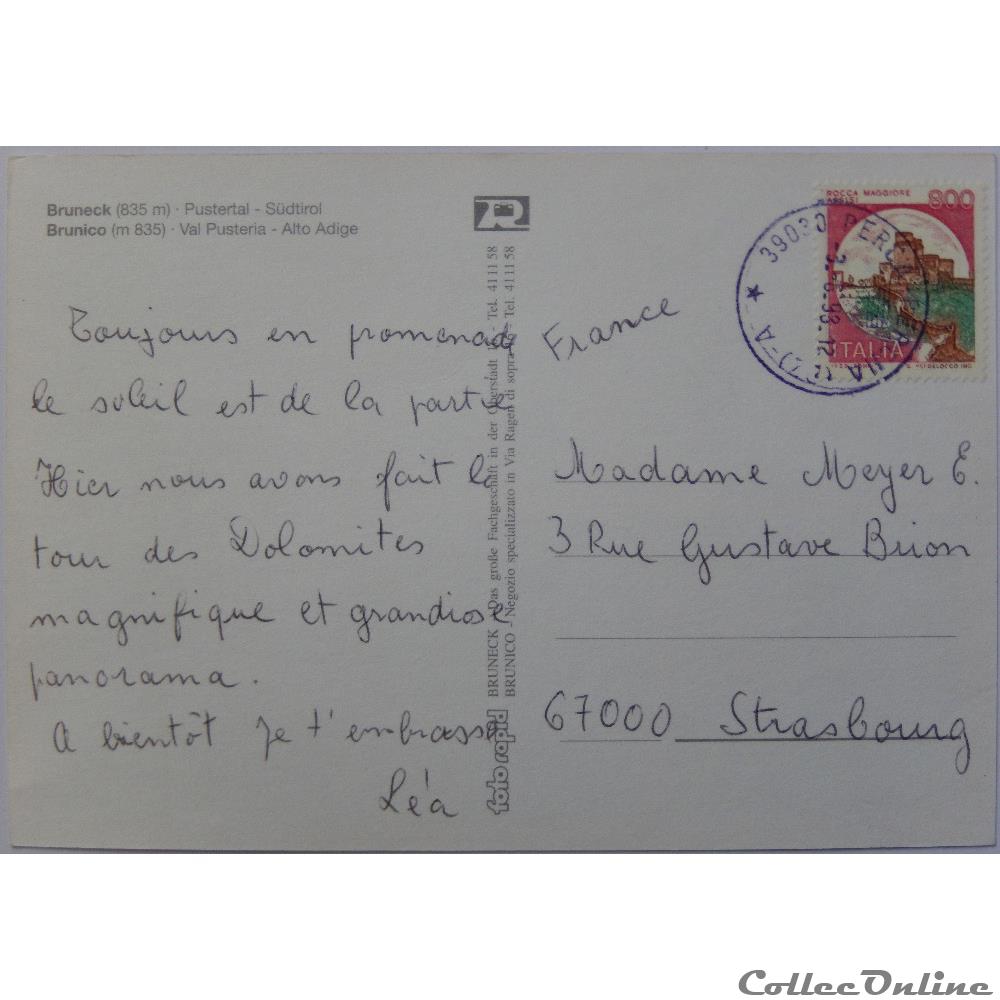 CP d'Italie, Trentin-Haut-Adige, Brunico carte postale europe midi pyrenee cp italie trentin haut adige brunico
