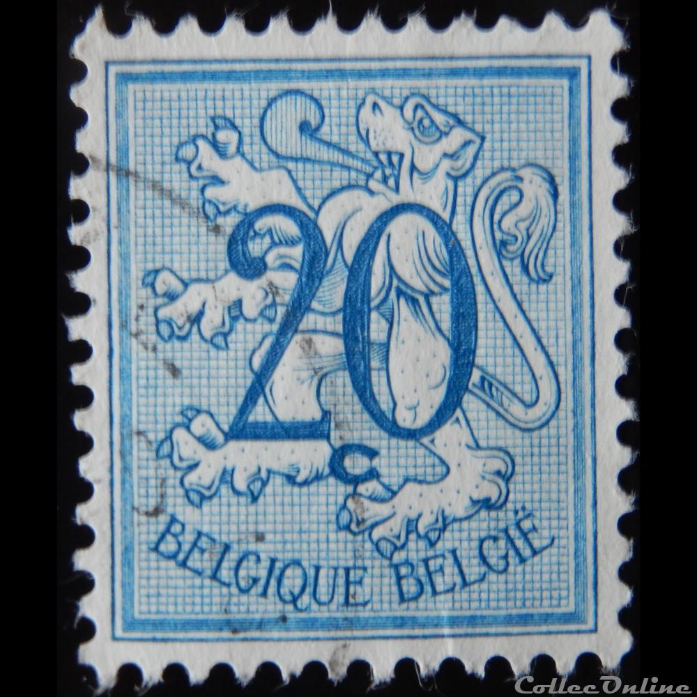 Belgique 00841 lion debout 20c de 1951 timbre europe belgique 00841 lion debout 20c de 1951