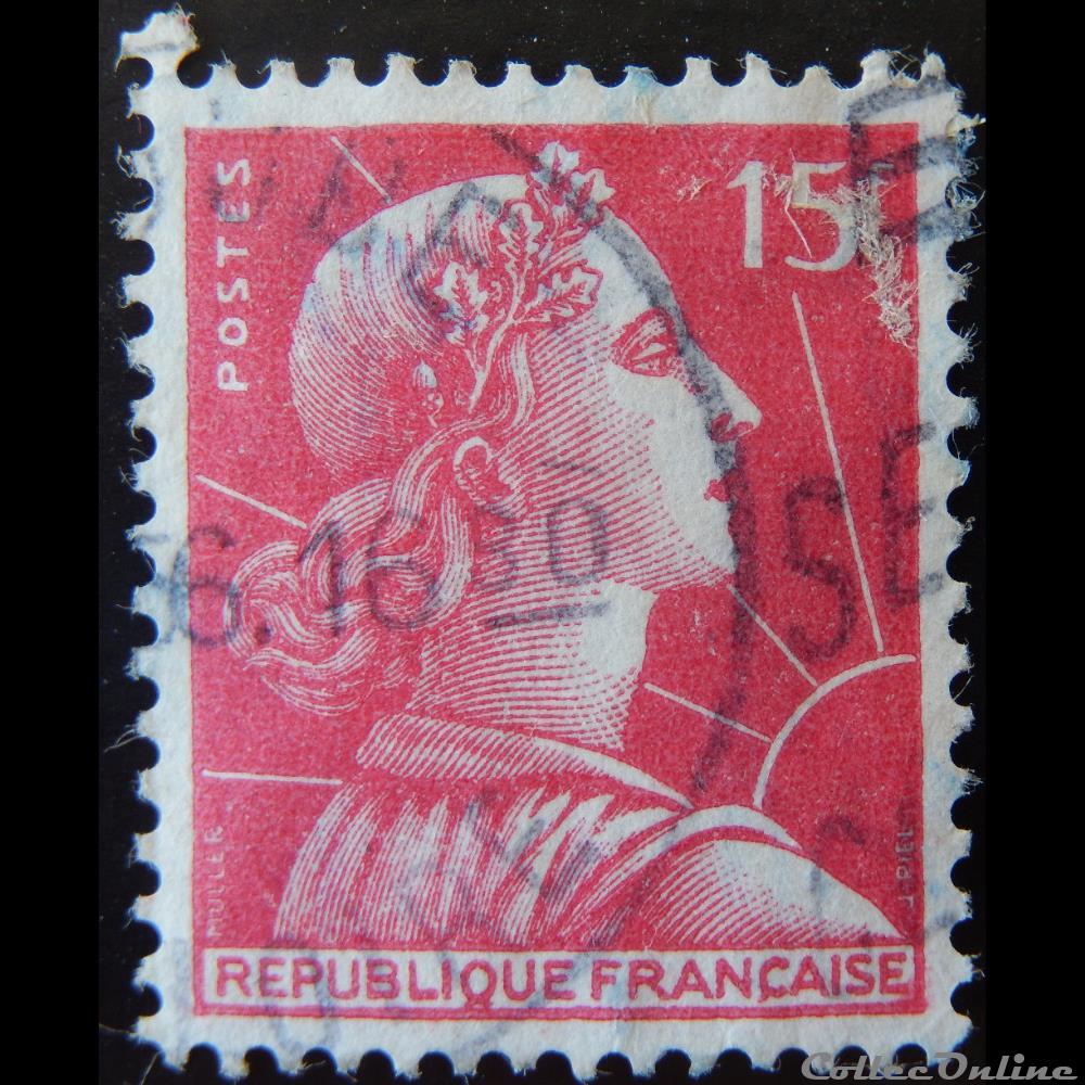 01011 Marianne de Muller, 15 F rose - Stamps - Europe - France