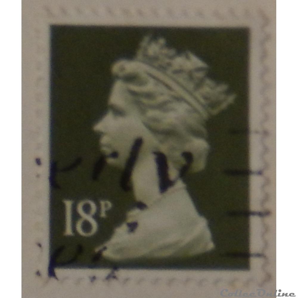 Royaume-Uni 01141 reine Elisabeth II 18p de 1984 3 timbre europe royaume uni 01141 reine elisabeth ii 18p de 1984