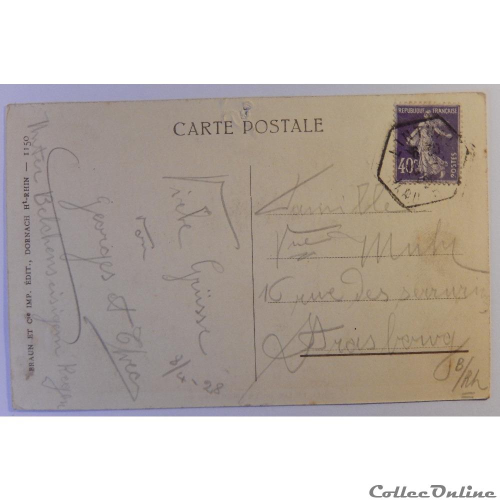 CPA de l'Hôtel et du lac de La Lauch, Haut-Rhin carte postale france alsace cpa de hotel et du lac de la lauch haut rhin