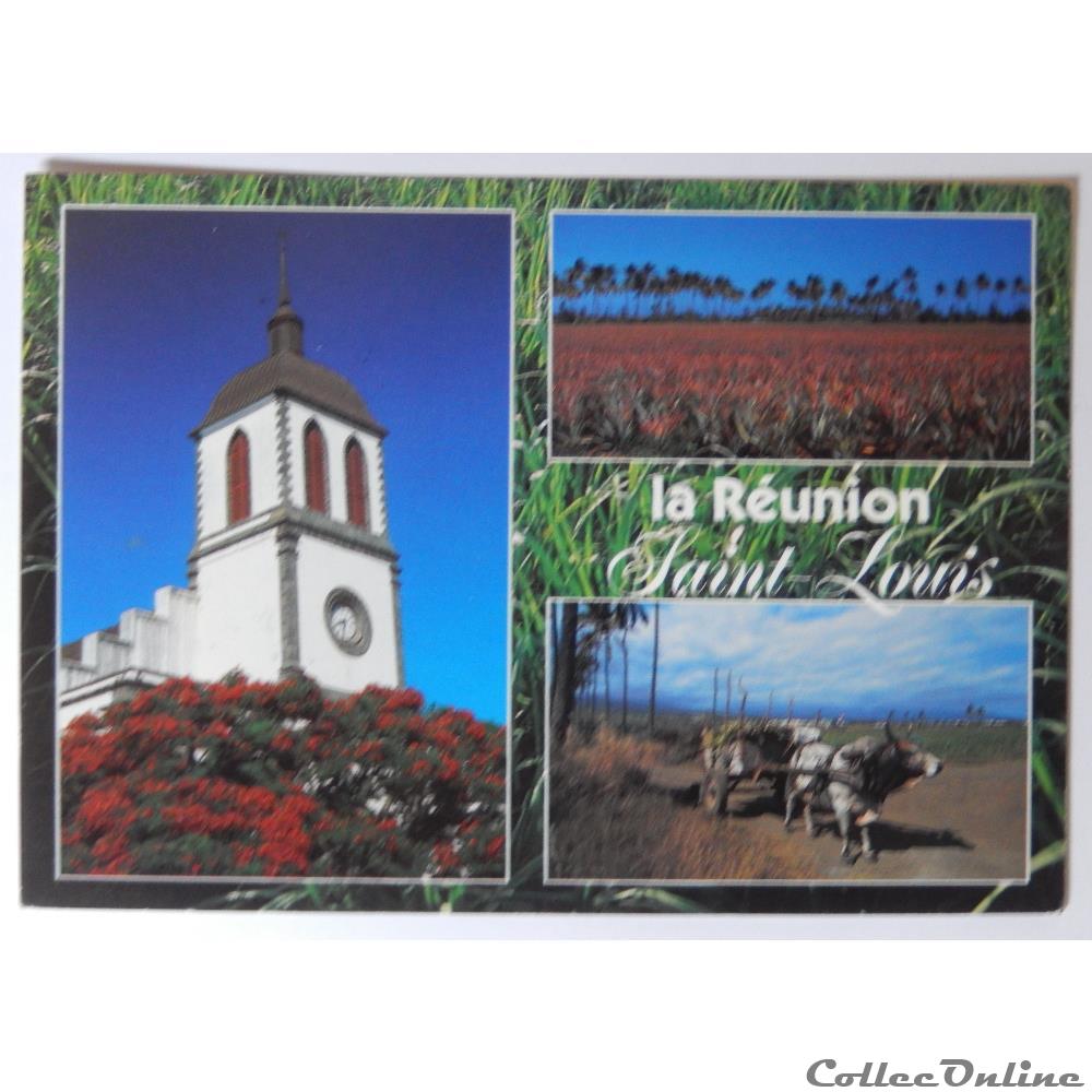 CP de La Réunion, Saint-Louis carte postale france outre mer cp de la reunion saint louis