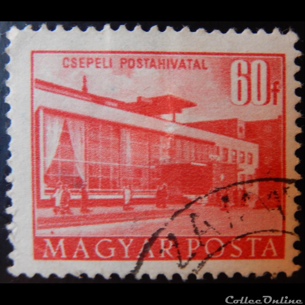 Hongrie 01087 Bureau De Poste Csepell A Budapest 60f De 1953 Briefmarken