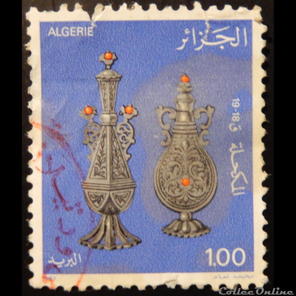 timbre afrique algerie 00777 fioles 1 00d de 1983