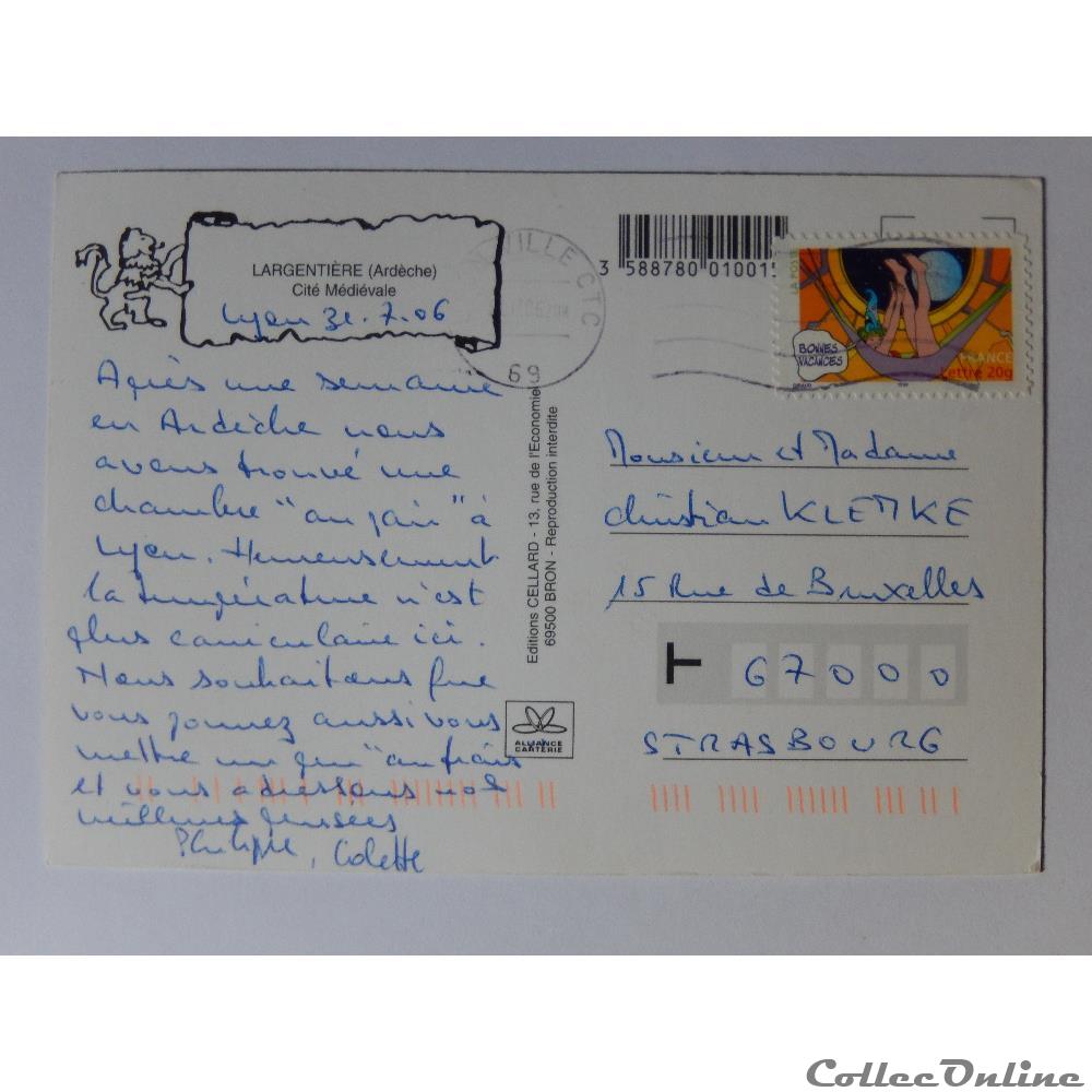 CP de l'Ardèche, Largentière carte postale france rhone alpe cp de ardeche largentiere