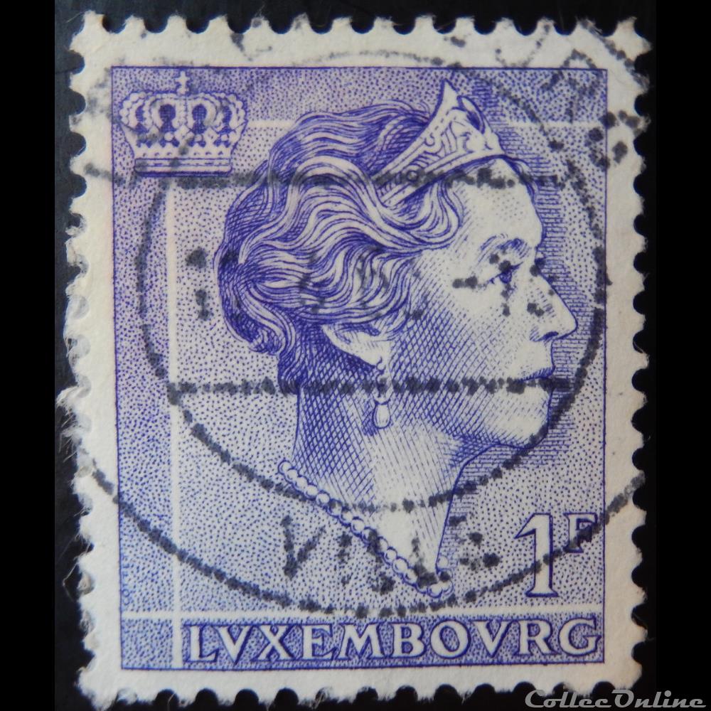 Luxembourg 00583 Grande Duchesse Charlotte 1F de 1960 timbre europe luxembourg 00583 grande duchesse charlotte 1f de 1960