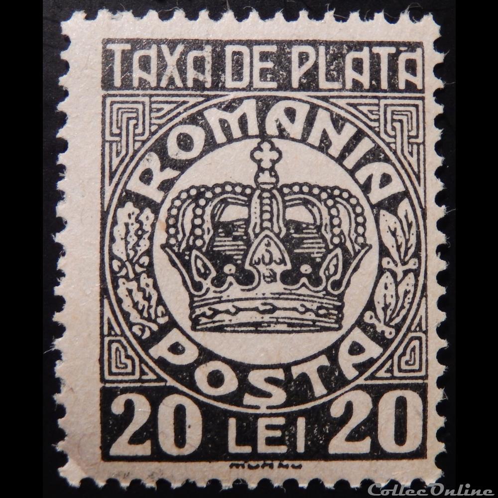 timbre europe roumanie t0095 couronne 20 lei de 1946