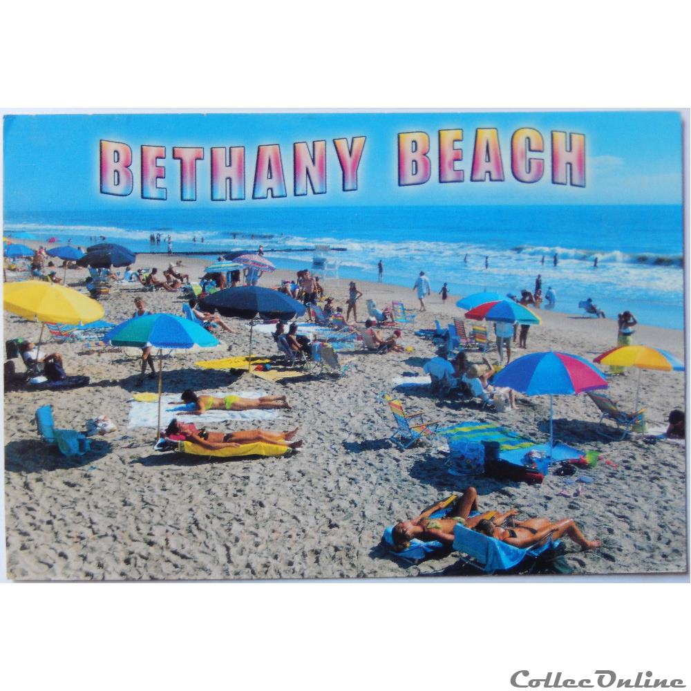 carte postale amerique bretagne cp des etats unis delaware bethany beach