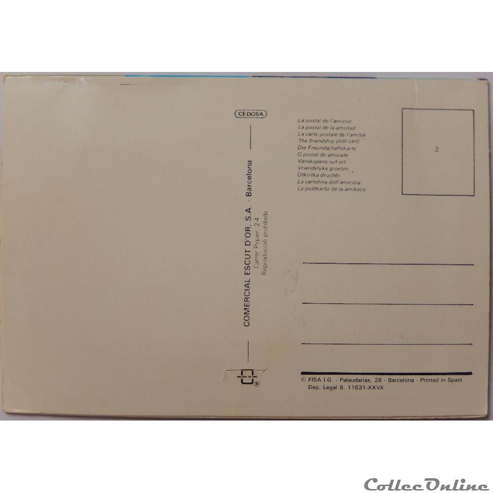 carte postale europe alsace cp espagne catalogne montserrat