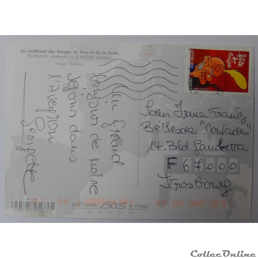 CP de Lozère, Le Rozier et de l'Aveyron, Peyreleau carte postale france languedoc roussillon cp de lozere le rozier et de aveyron peyreleau