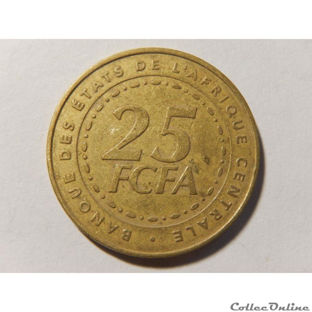 25 francs CFA de 2006 monnaie monde republique centrafricaine 25 francs cfa de 2006