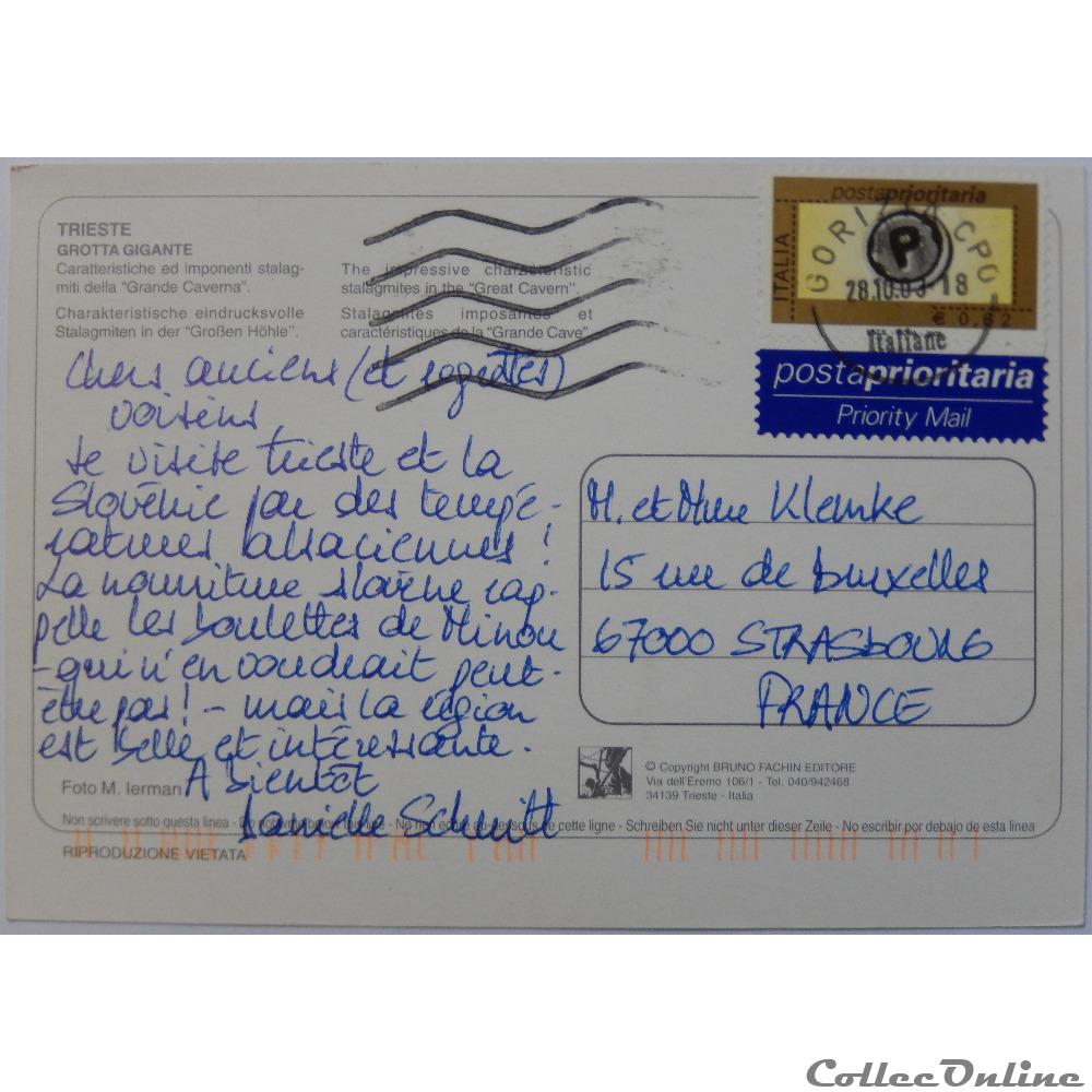 CP d'Italie, Trieste carte postale europe centre cp italie trieste