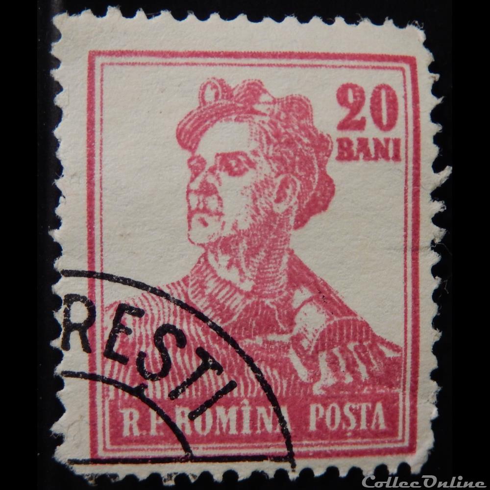 Roumanie 01385 Mineur 20 Bani de 1955 timbre europe roumanie 01385 mineur 20 bani de 1955