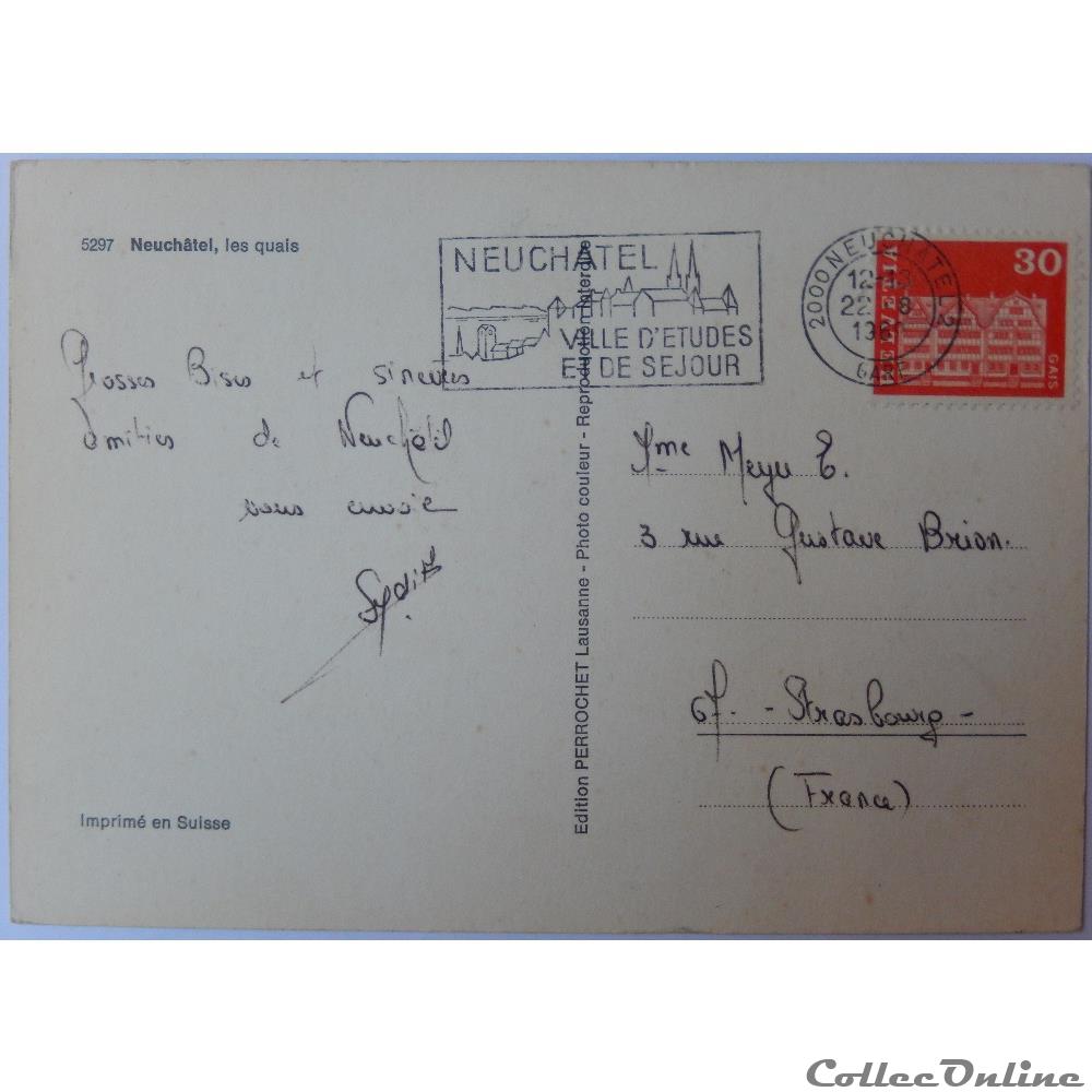 CPA de Suisse, Neuchâtel carte postale europe provence cote azur cpa de suisse neuchatel