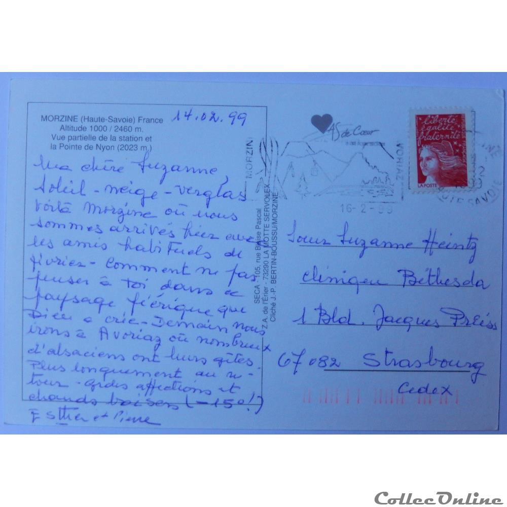 carte postale france rhone alpe cp de haute savoie morzine