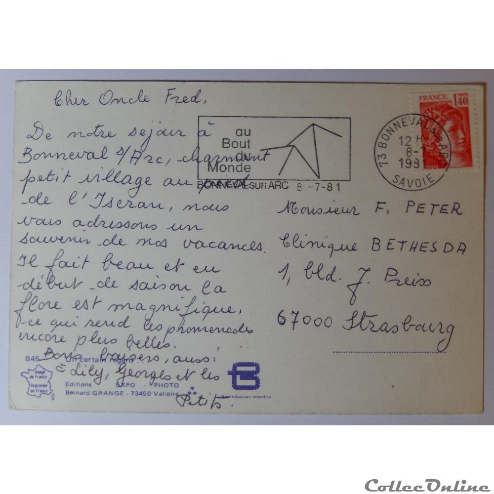 carte postale france rhone cp des alpes haute savoie