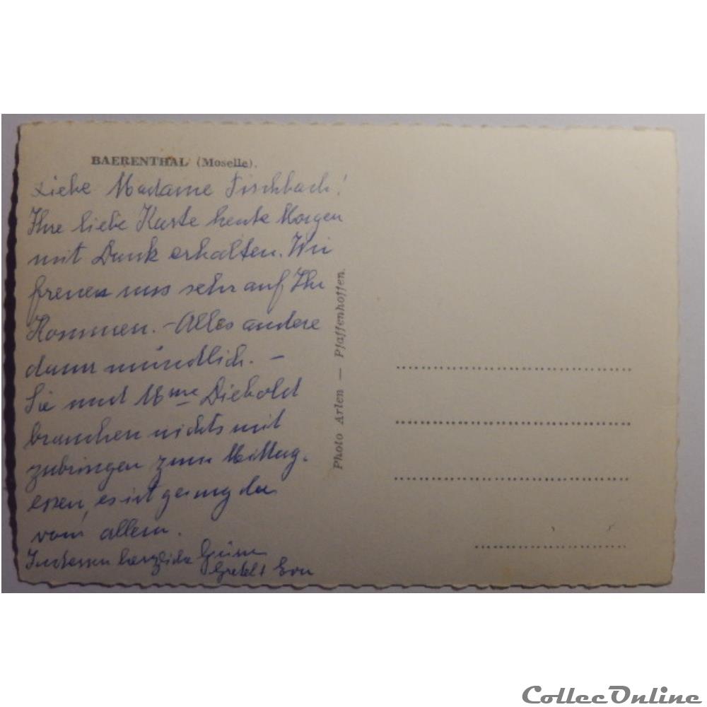 CPA de Moselle, Baerenthal carte postale france lorraine cpa de moselle baerenthal