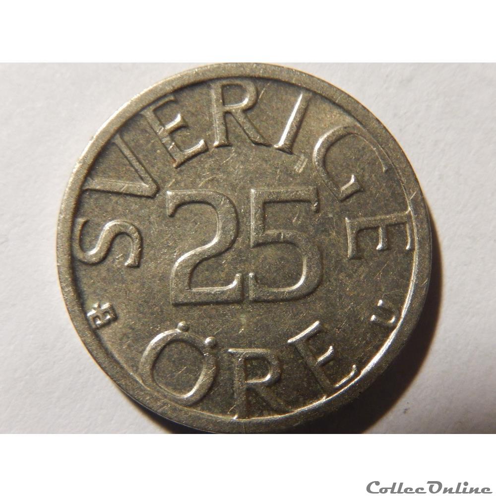 monnaie monde suede 25 ore de 1978
