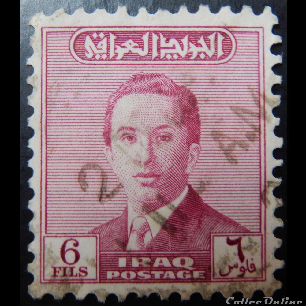Irak 00187 roi Faisal II 6Fils de 1954 timbre asie irak 00187 roi faisal ii 6fils de 1954