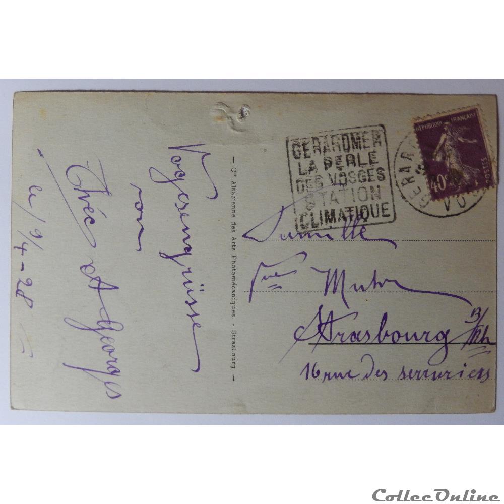 carte postale france lorraine cpa des vosges gerardmer panorama