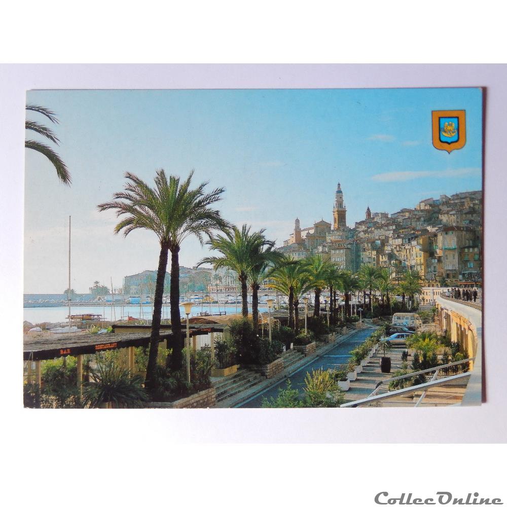 carte postale france provence cote azur cp des alpes maritimes menton vue generale