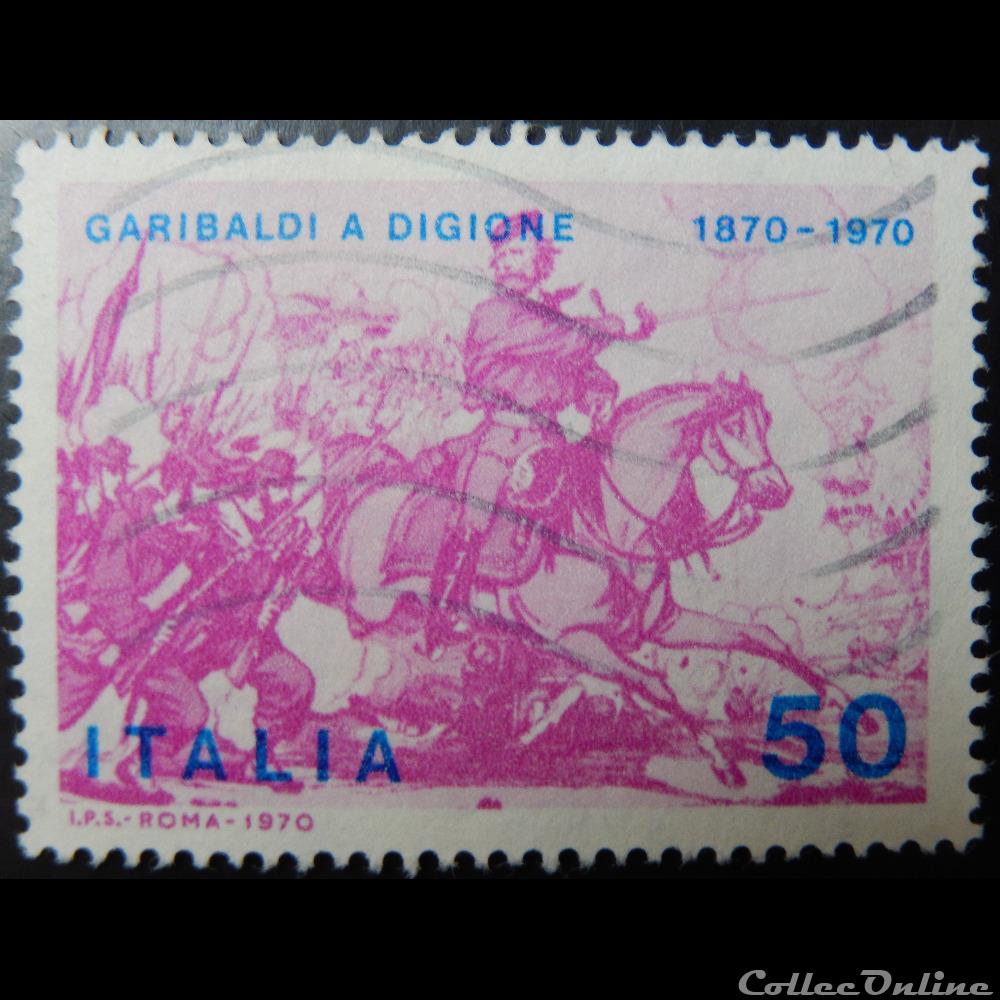 Italie 01056 Garibaldi lors de la guerre franco-prussienne 50 lires de 1970 timbre europe italie 01056 garibaldi lors de la guerre franco prussienne 50 lires de 1970