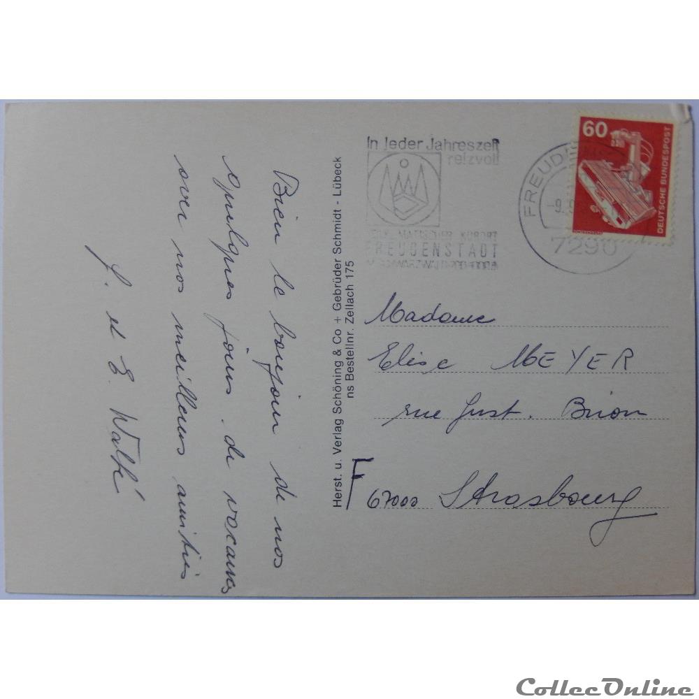 CP d'Allemagne, Bade-Wurtemberg, Zell am Harmersbach carte postale europe rhone alpe cp allemagne bade wurtemberg zell am harmersbach