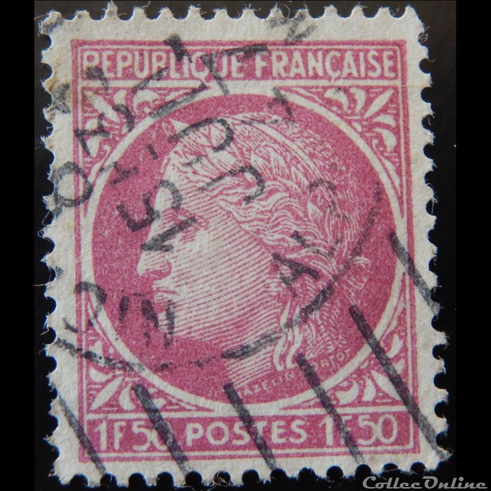 00679 Cérès de Mazelin 1F50 lilas timbre france 00679 ceres de mazelin 1f50 lilas