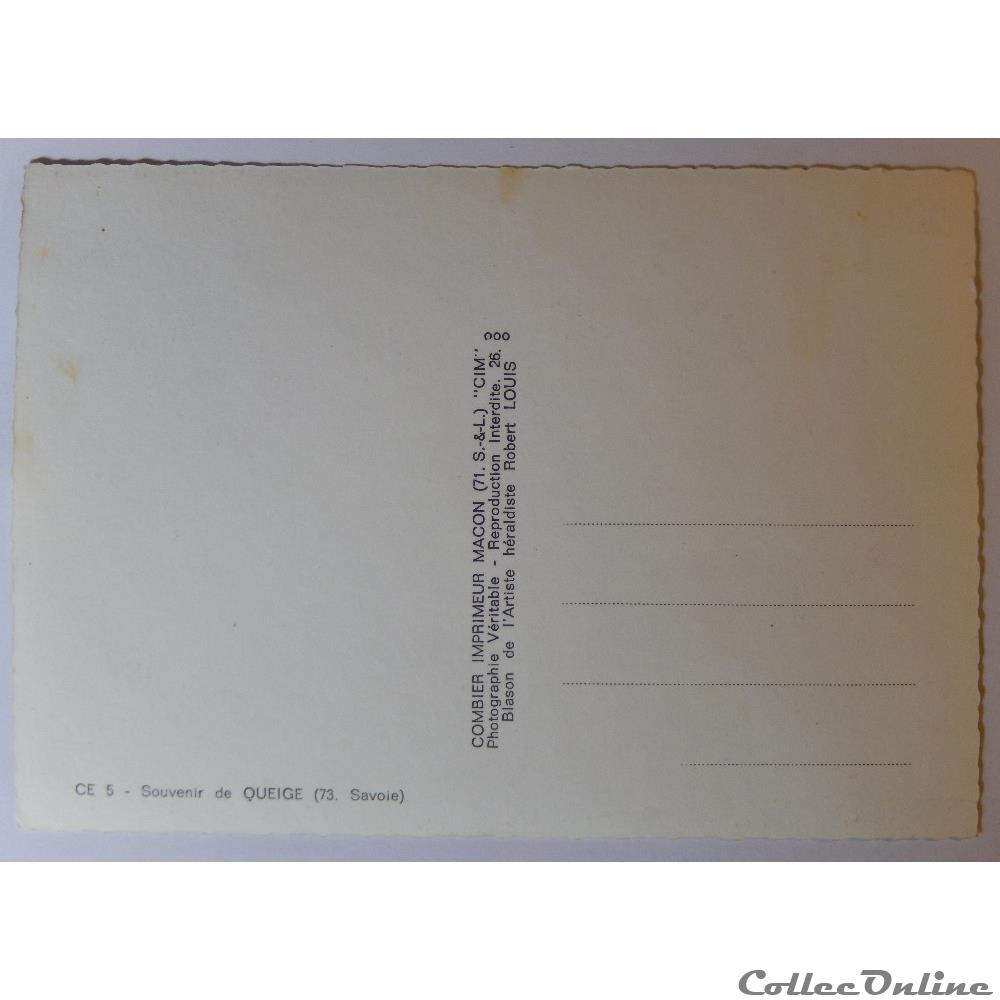 CPA de Savoie, Queige carte postale france rhone alpe cpa de savoie queige