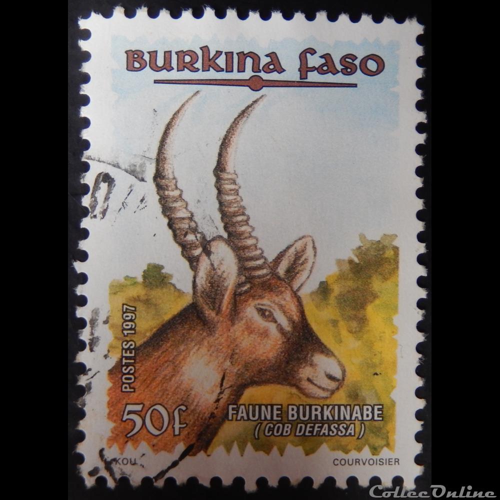 timbre afrique burkina faso 01002j cob defassa 50f de 1997