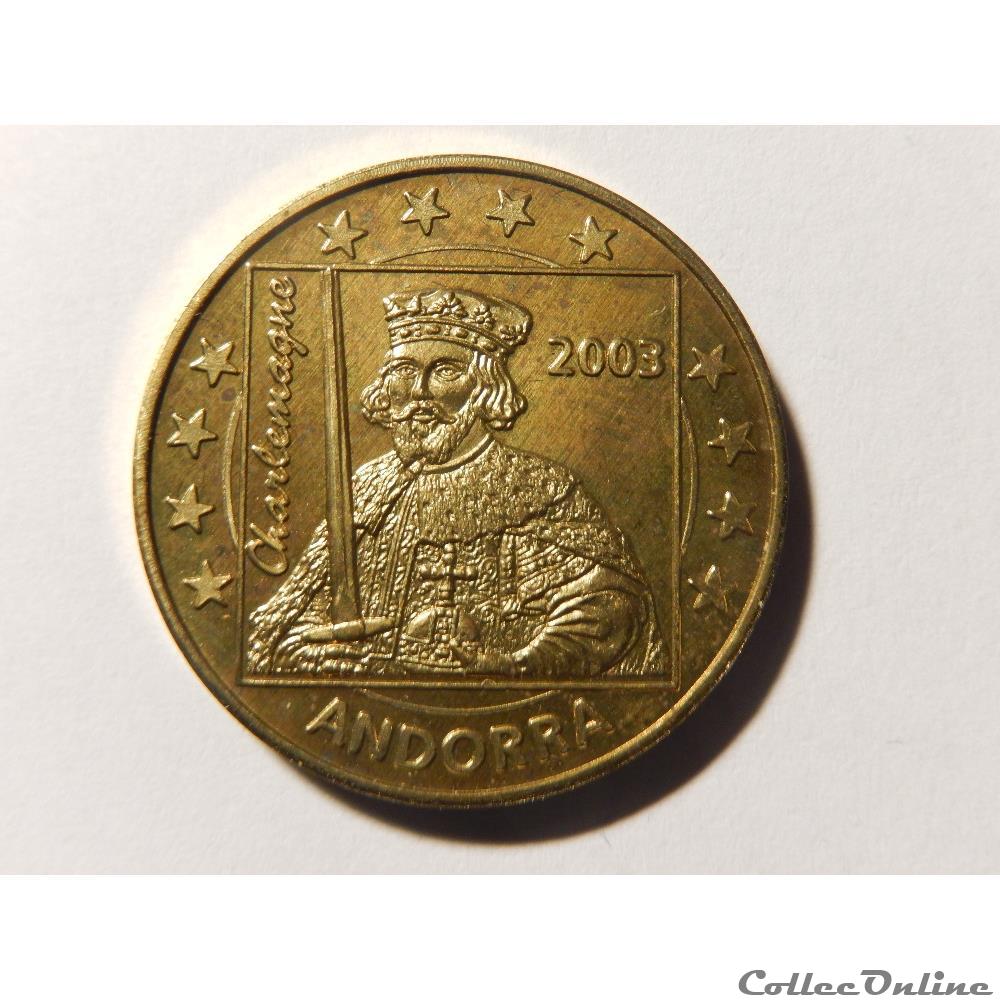Pièce de 50 centimes monnaie euro andorre piece de 50 centimes