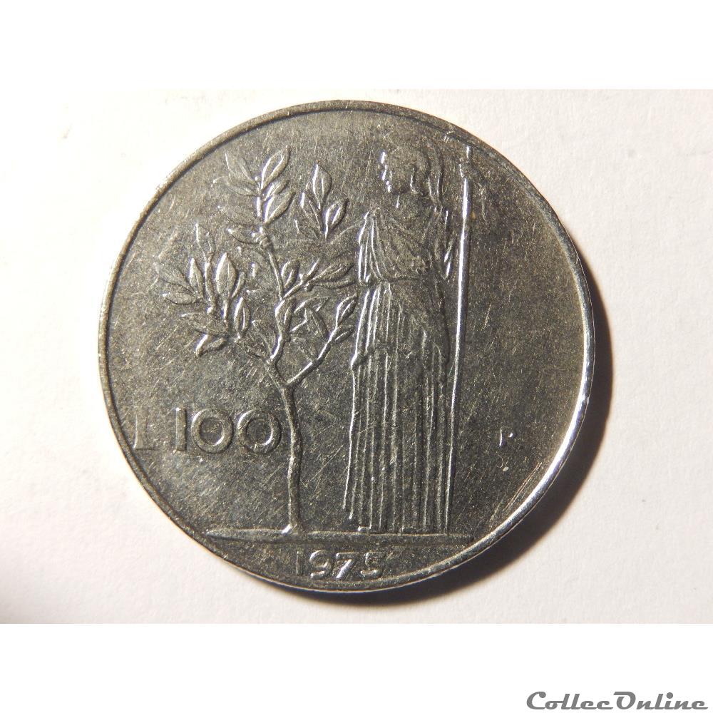 monnaie monde italie 100 lires 1975