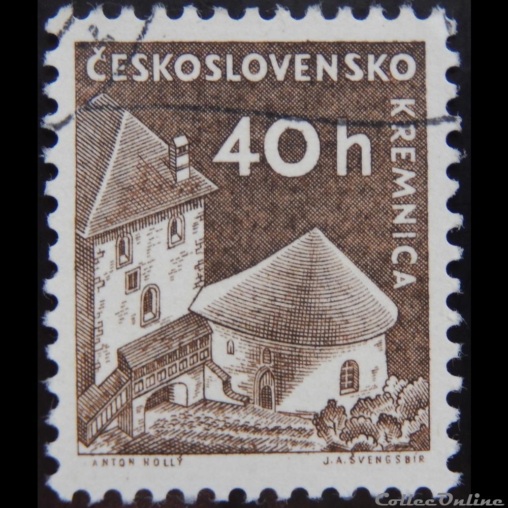 Tchecoslovaquie Chateau De Kremnica 40 H De 1960 Stamps